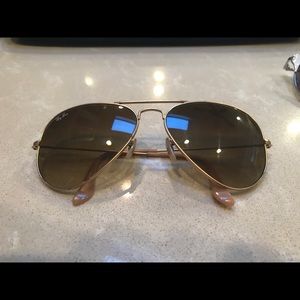 Ray-Ban Brown/Gold Aviators